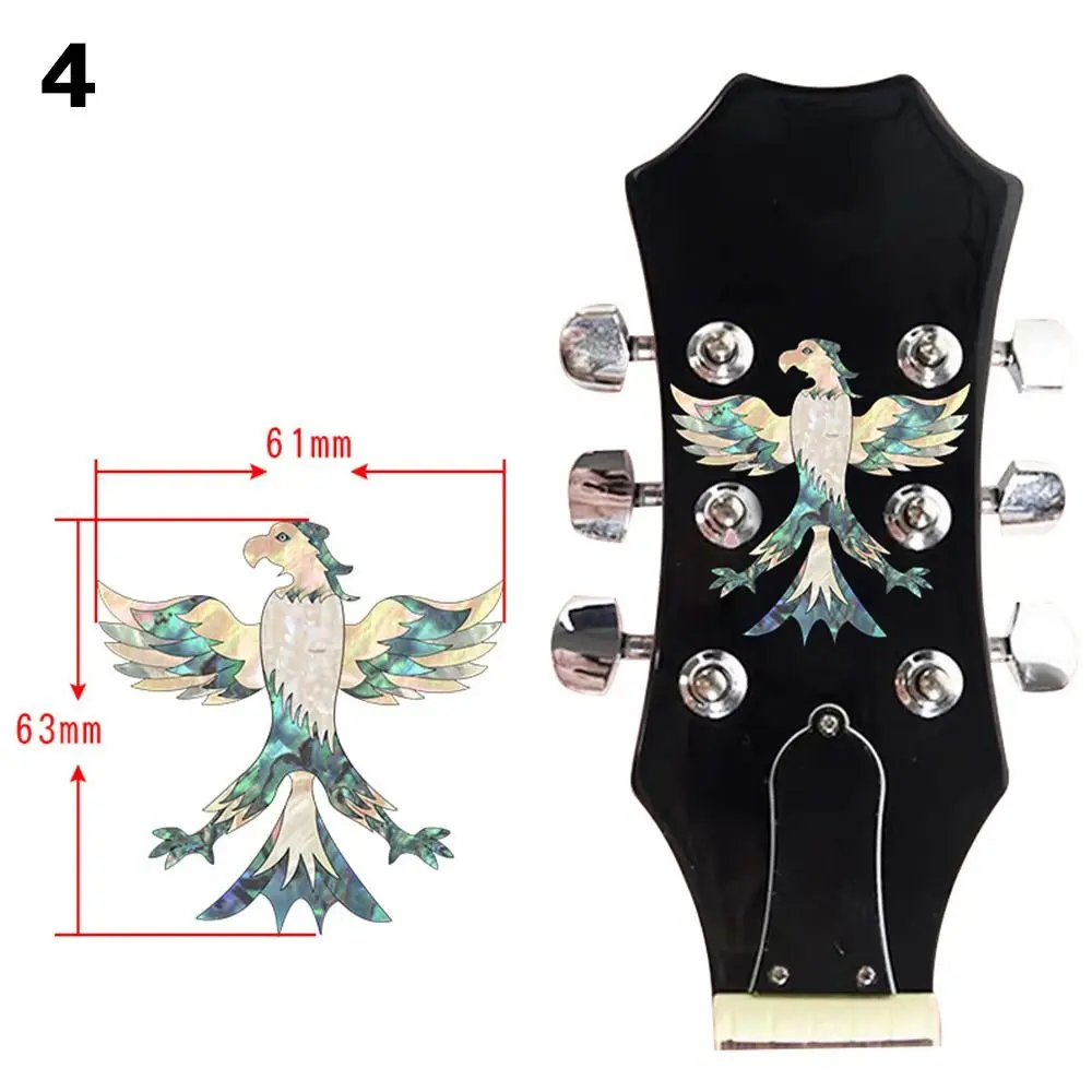 New DIY Personalise Novelty Guitar Neck Sticker Guitar Head Stickers Guitar Headstock Decal Bass Body Decals