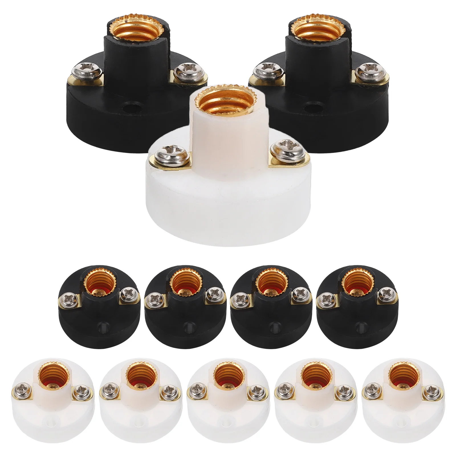 

12 шт. Экспериментальный держатель лампы Цоколь лампы Держатели для рукоделия Розетка Пластиковый винт Студент