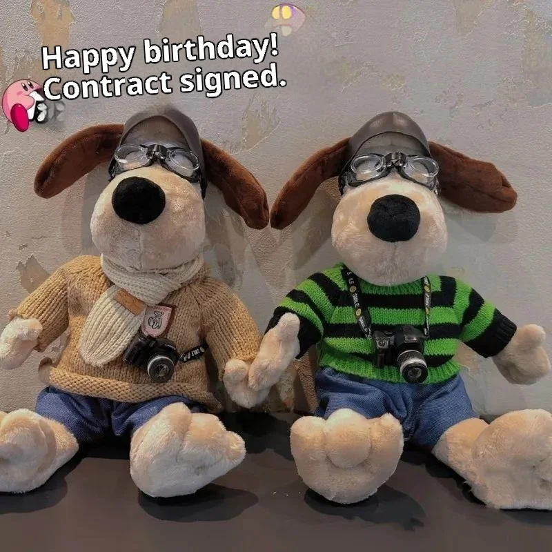 Pilot Bear Plush Toy Cute Aviator Stuffed Animal Doll Soft Plush Keychain Backpack Charm Gift For Boys Girls Birthday