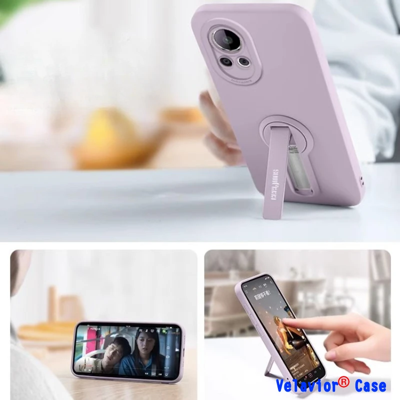 Case for Huawei Nova 12 Pro Soft Silicone with Bracket Phone Back Shell for Nova 12Ultra 12Pro Back Cover Protective Shell Funda