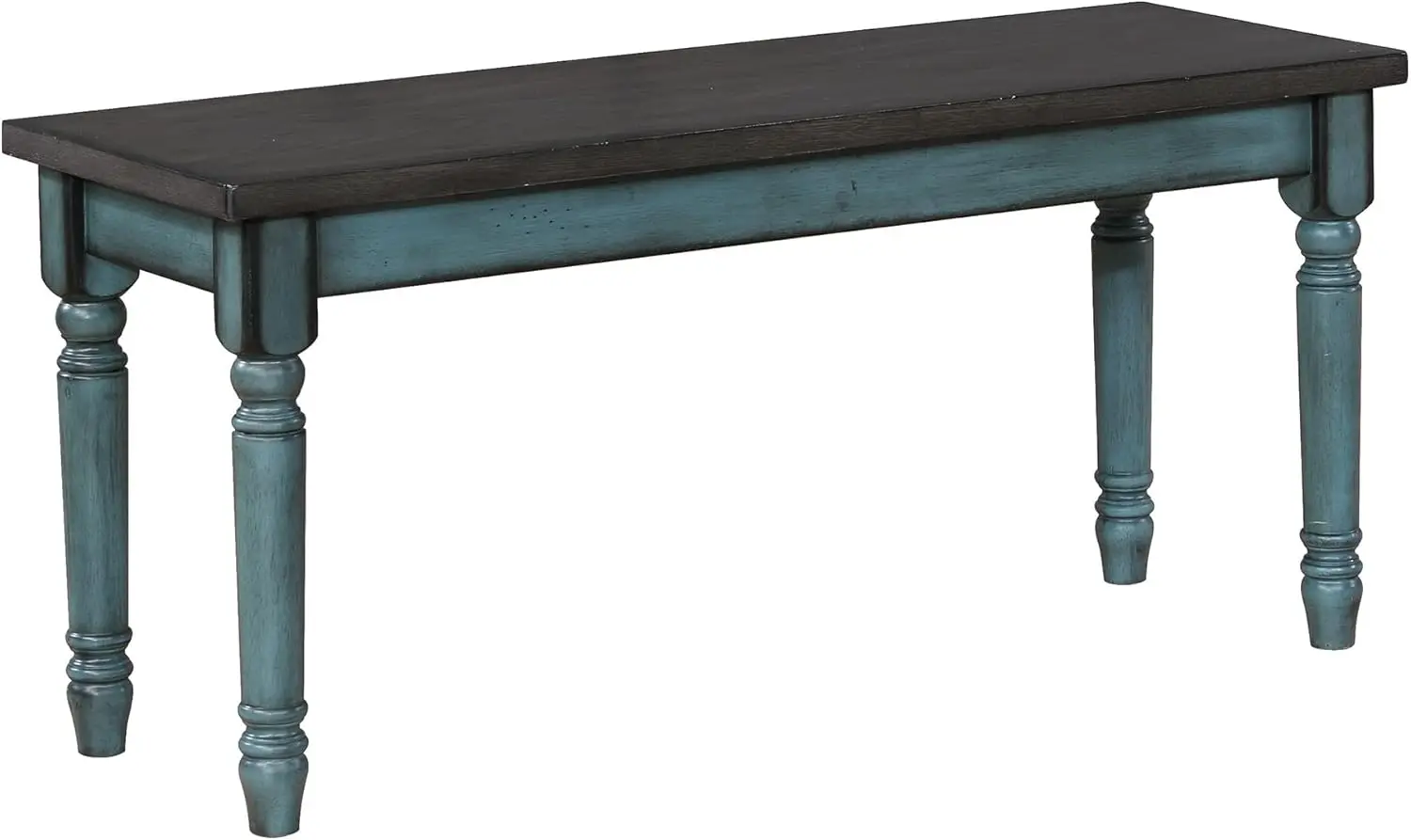 Furniture Willow Dining Bench, Multicolor, 40”W x 14.02”D x 18.31”H