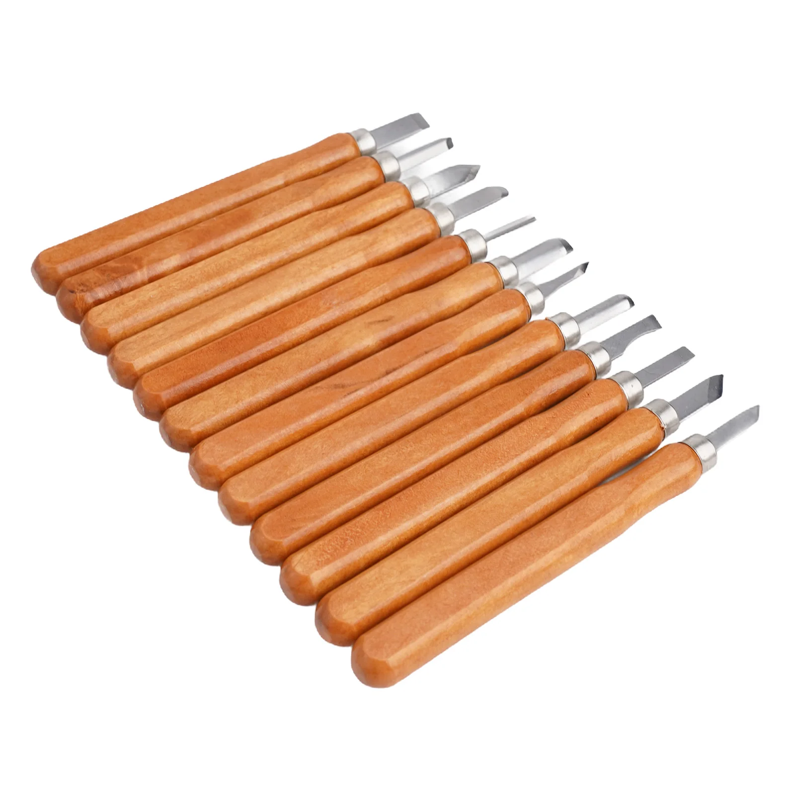 

Woodworking Tool Carving Cutter Hand Carving Cutter Carving Cutter Set 12pcs/set 14*1.5*1.5cm Different Shapes