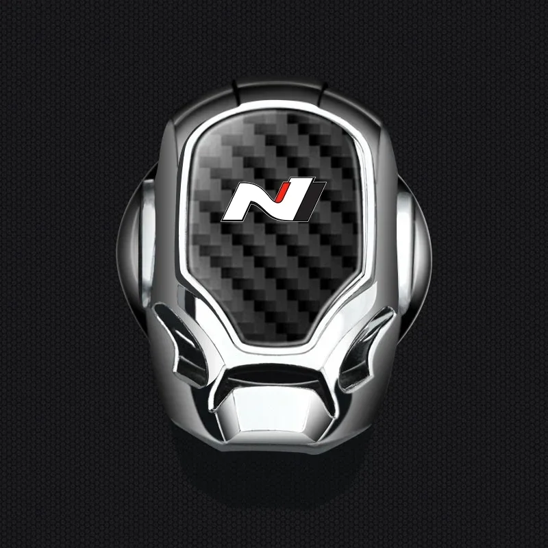 Car Accessories One-click Start Button Sticker Protection Cover Decals For Hyundai N Nline Tucson Kona Sonata Veloster i20 i30 view 2