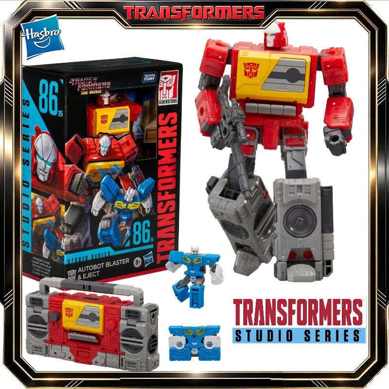 In Stock Hasbro Classic Transformers Toy Studio Series Voyager Class SS86-25 Blaster&Eject Action Figure Robot Toys Gift Hobbies