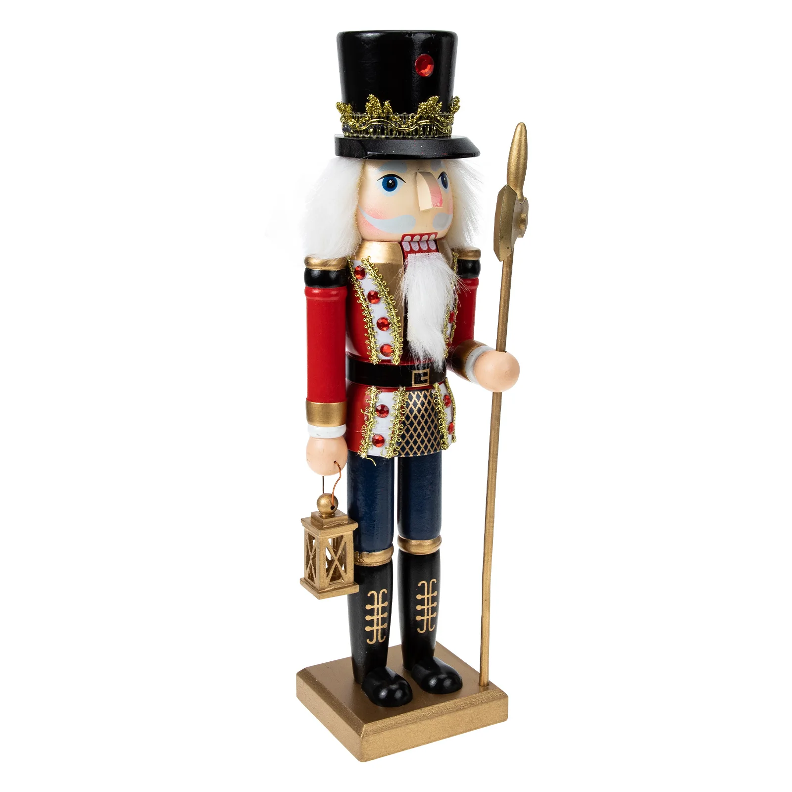 

Adorable Nutcracker Wooden Home Decor For Desktop Showcase Party Gift Cartoon Interior Ornament Family Holiday Decoration