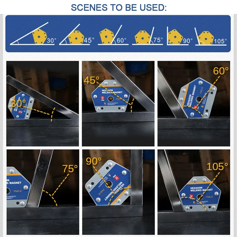 Magnetic Welding Holders 45° 90° 135° Multi-angle Solder Arrow Magnet Weld Positioner Locator Holding Auxiliary Locator Tools