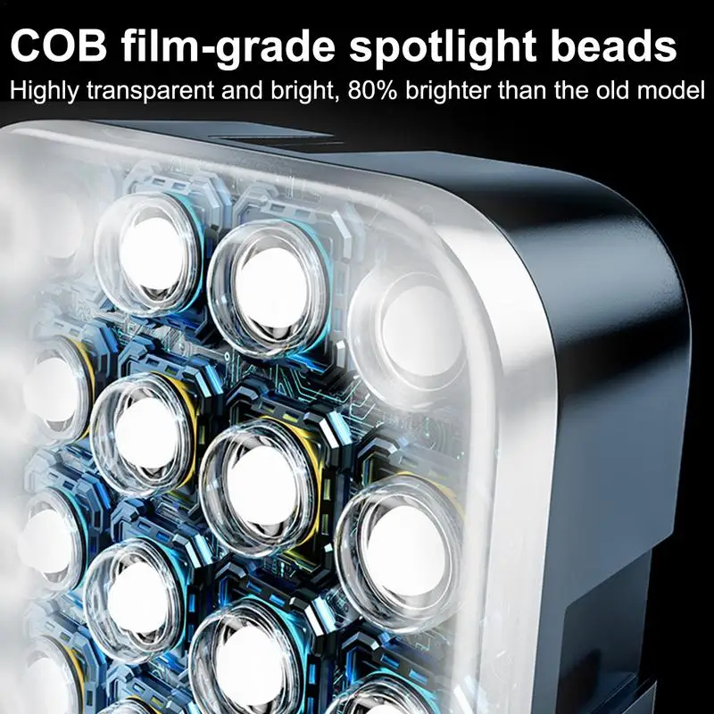 Phone Light Clip Portable 3-Levels Selfie & Fill Light Photo Light Battery-Powered Video Light Adjustable Brightness Clip-On For