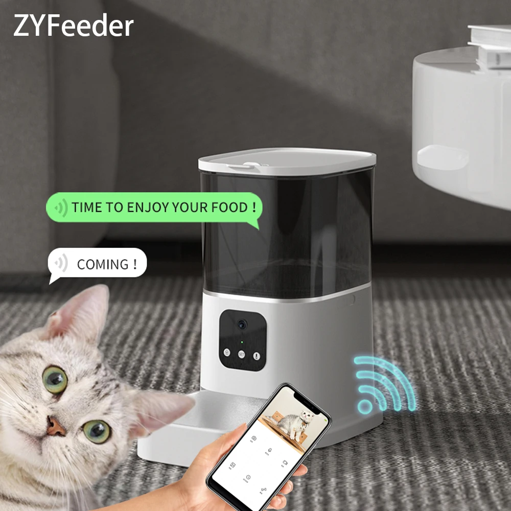 3L 6L Large Capacity Automatic Pet Feeder Smart APP Remote Timing Control Cat Dog Bowl Food Dispenser With Camera WIFI Recording