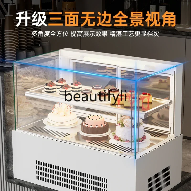 

yj9 Cake Refrigerated Display Cabinet Commercial Dessert West Point Mousse Fruit Fresh Cabinet Bar Counter