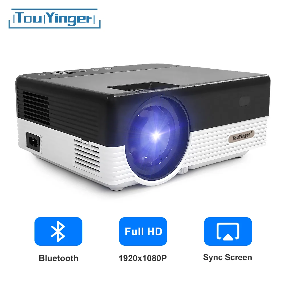 Touyinger Q7 1080P LED Video Projector Full HD 5500 Lumens LCD Home Cinema Beamer Smartphone Slide Overhead Projectors