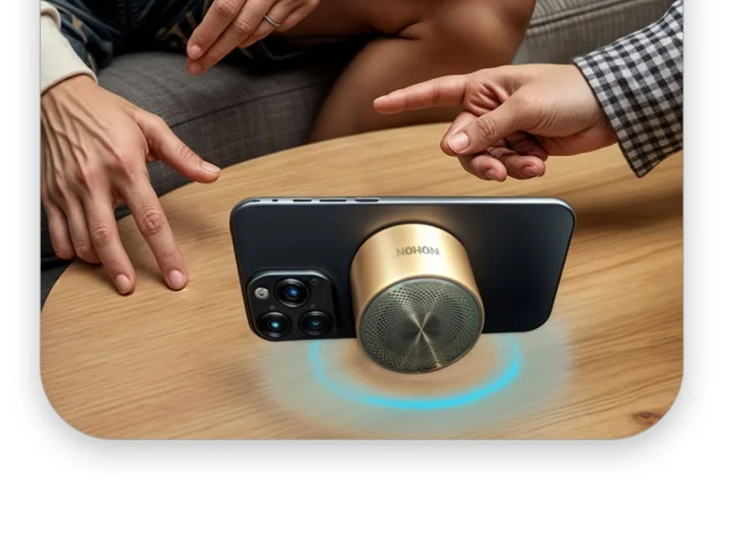 Wireless Magnetic Bluetooth Speaker Home Mini Small Audio High Sound Quality Outdoor Portable Car Overweight Subwoofer