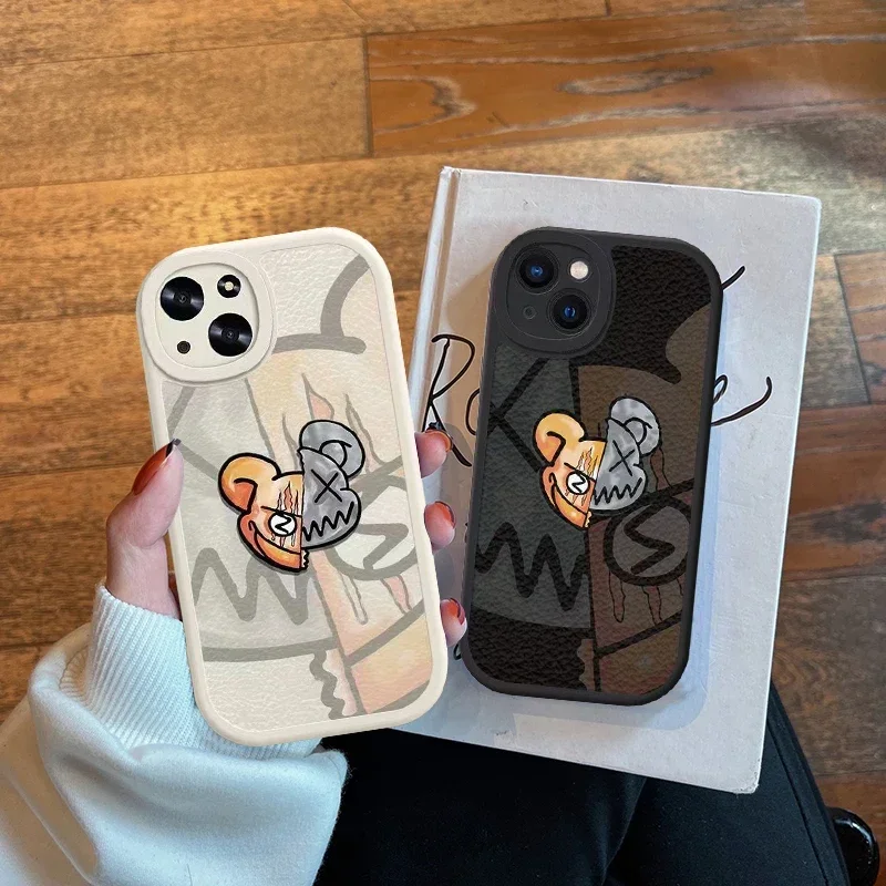 For Funda iphone 15 14 13 12 11 Pro 15Pro 14Pro Max 7 8 Plus X XR XS Max XSMax SE 2020 2022 Case Cover Luxury Leather Phone Case