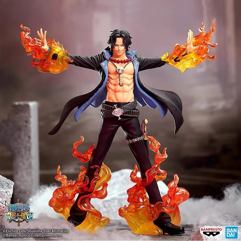 Bandai Originale Banpresto Anime One Piece DXF SPECIALE Rufy Dracule Mihawk Zoro Edward Newgate Ace PVC Action Figure Giocattoli di Modello