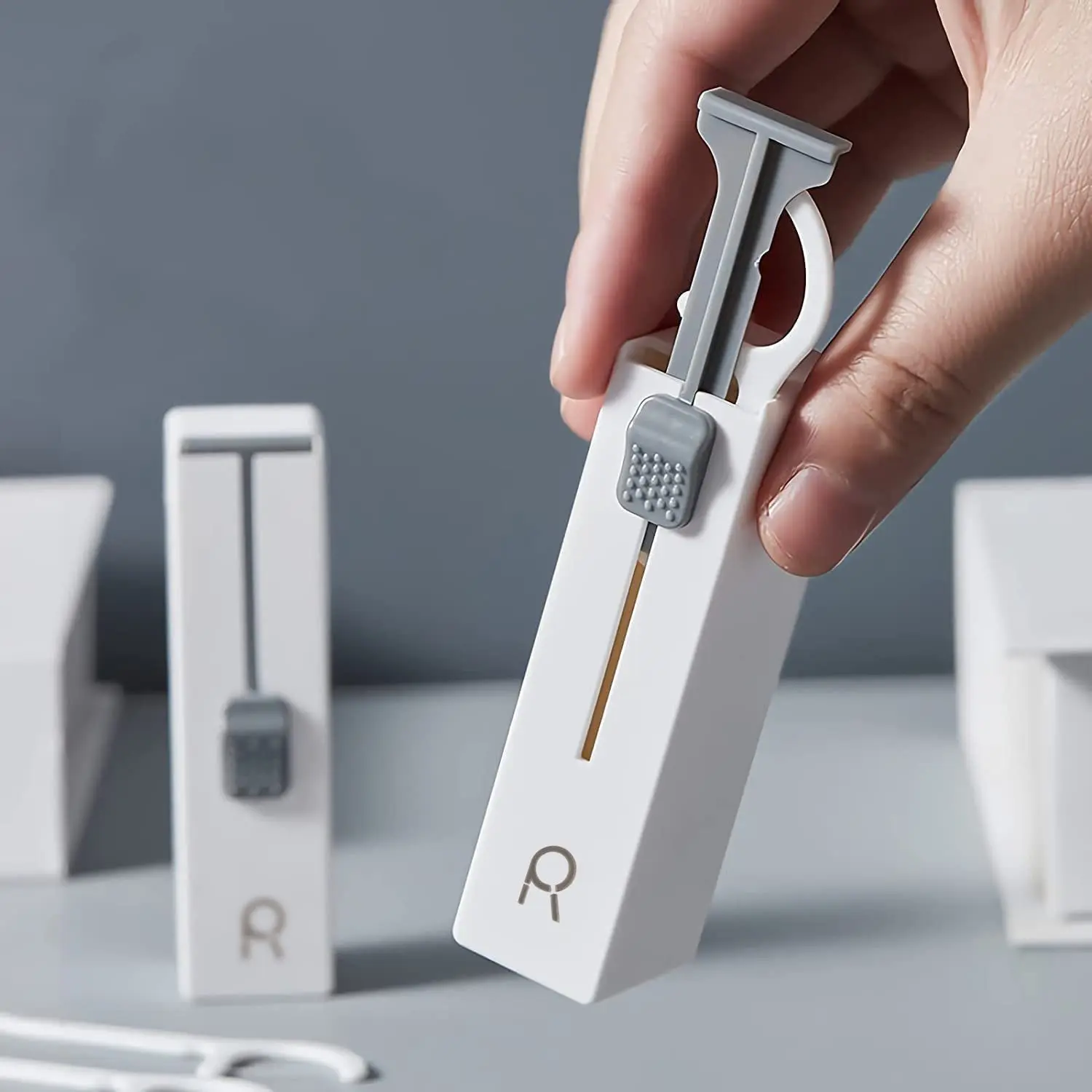 Tragbare Automatische Zahnseide Boxen Hause Personalisierte Kreative Zahnstocher Lagerung Box Hohe Frühling Reinigung Zahnseide Sticks Lagerung Werkzeuge