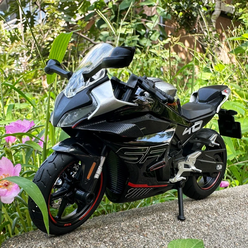 

Моделирование 1/12 CF 450SR, модель мотоцикла из сплава, звук и свет, игрушечный автомобиль, детский подарок на день рождения для мальчиков, коллекция миниатюрных