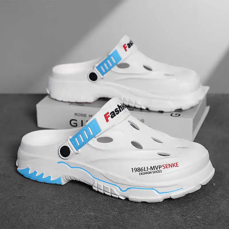 

Backless Slingback Comfortable Shoes Men Hi Top Sneakers High Boot Men Sports Hospitality Cute New Street Luxery