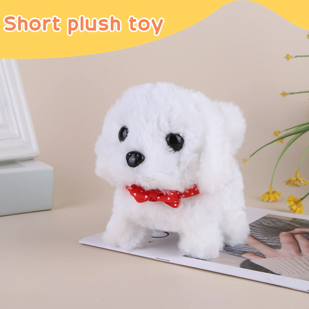 ぬいぐるみロボット子犬インタラクティブぬいぐるみ子供用犬ロボット子犬吠える尻尾を振る歩く子犬ぬいぐるみおもちゃ教育ギフト