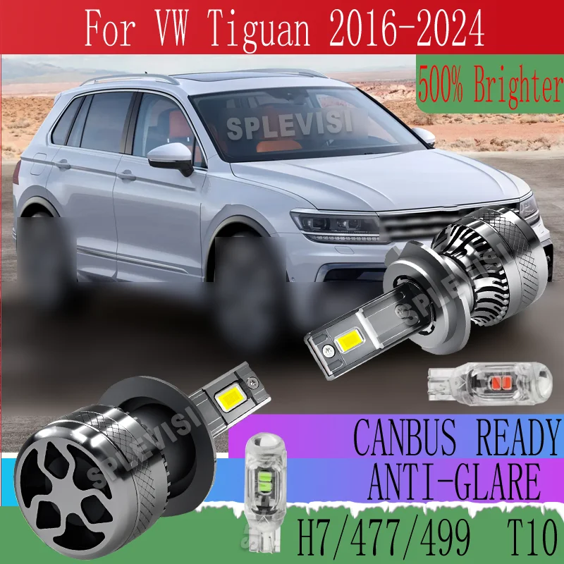 

Waterprooof High/Low Beam Cooling Fan Easy Installation LED HEADLIGHT For VW Tiguan 2016 2017 2018 2019 2020 2021 2022 2023 2024