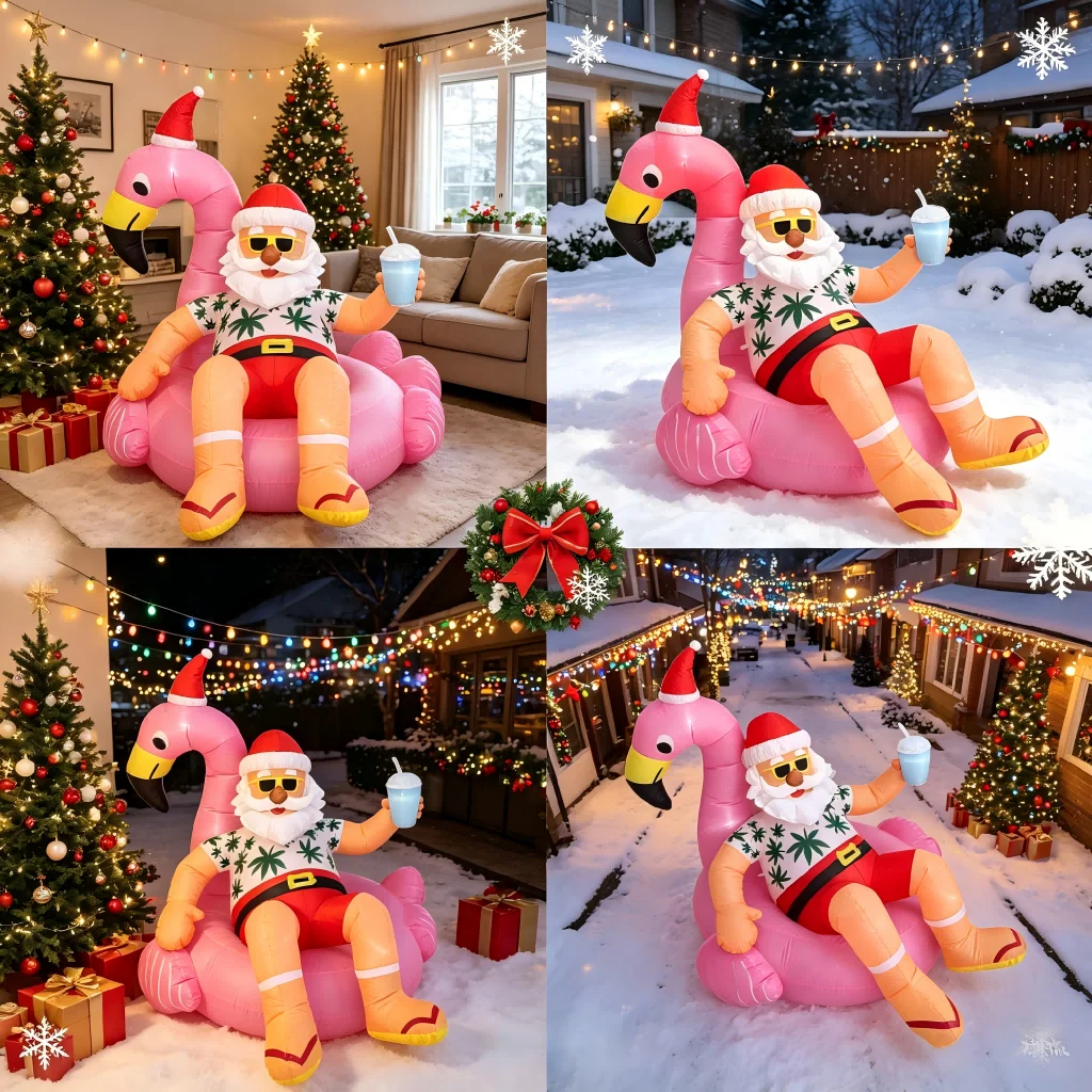 زينة عيد الميلاد القابلة للنفخ - مراجعة Outdoor Lighting For Christmas وسعره