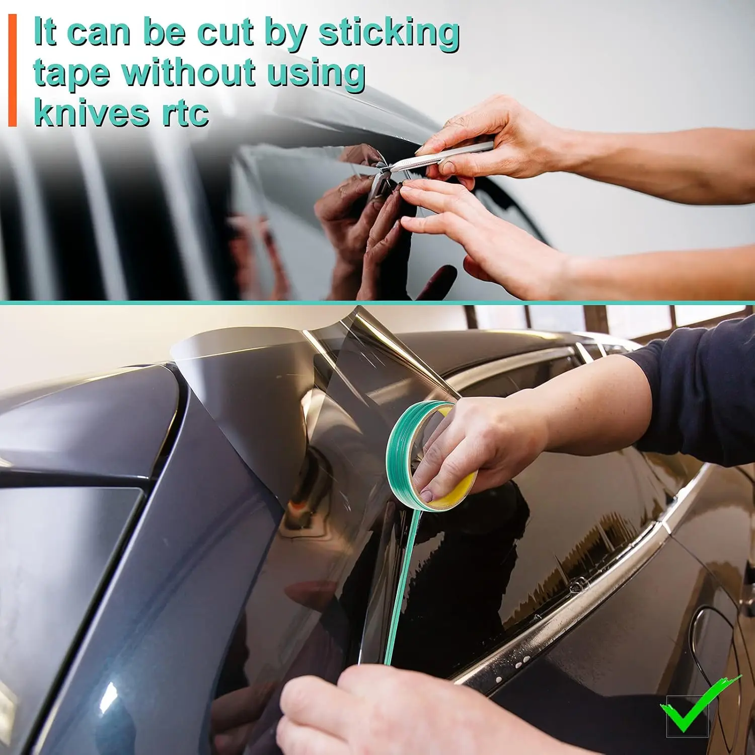 9 قطعة مجموعة أدوات تغليف الفينيل مجموعة أدوات تغليف السيارة أداة تلوين نافذة السيارة مجموعة رقائق السيارات Zippy الفينيل التفاف قطع الخط النهائي #3