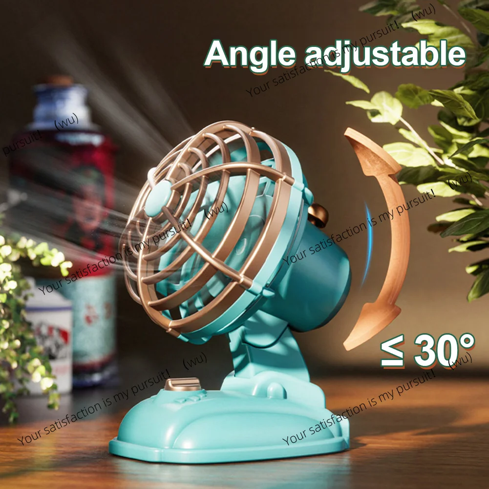 1P retro USB charging handheld fan silent summer portable outdoor travel office mini fan ultra quiet folding mini fan