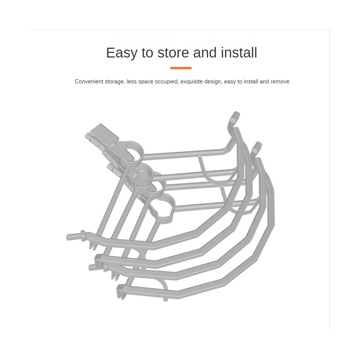 For DJI Mini 3 Propeller Guard Landing Gear Extended Leg Wing Cover Blade Protector for Mini 3 Pro Accessories