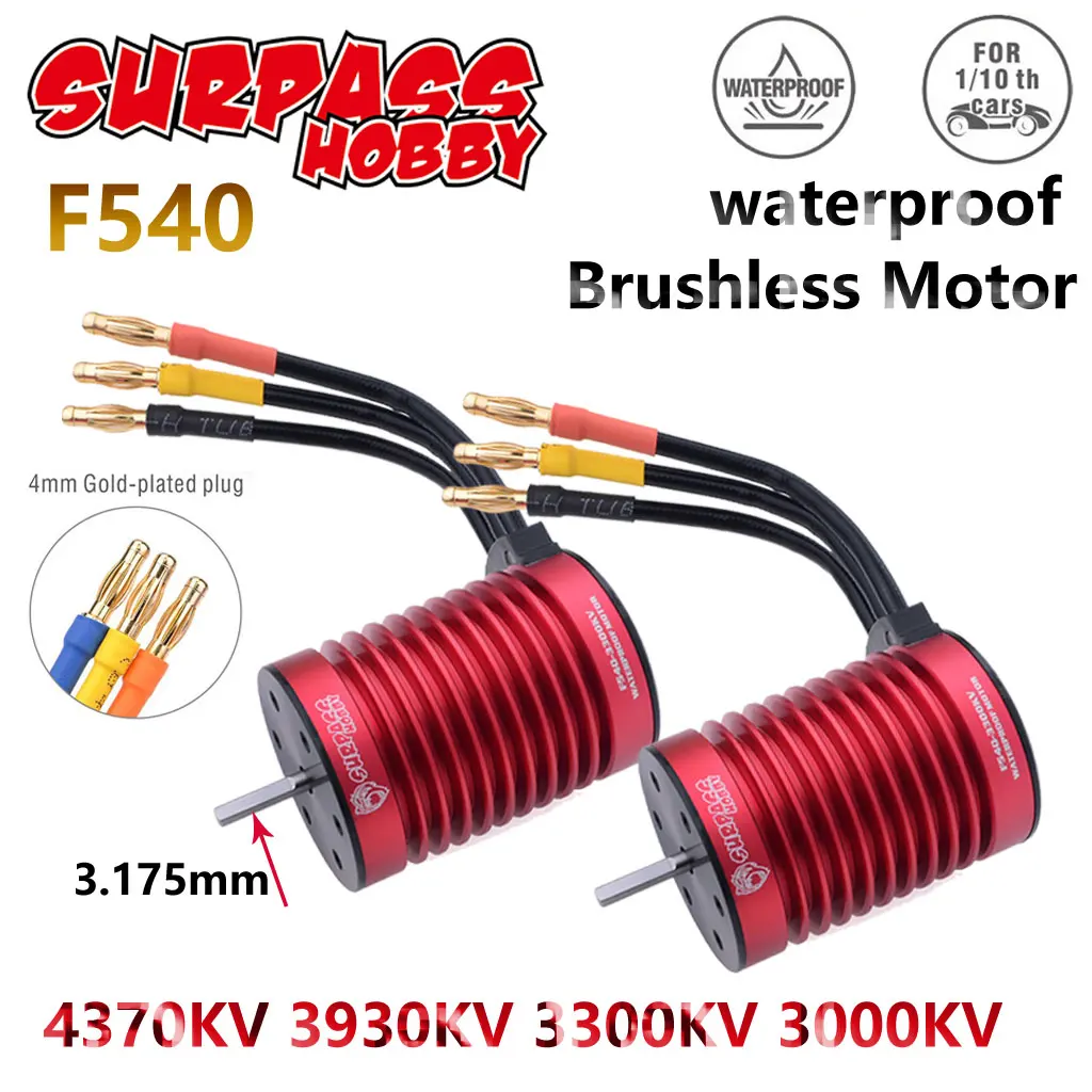 

SURPASSHOBBY KK F540 Brushless Motor for 1:10 1:12 1:14 RC Car Traxxas Tamiya Axial Redcat Wltoys 144001 124019 124018 Truck