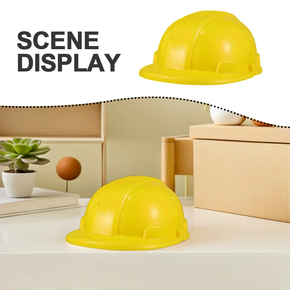 12Pcs Construction Safety Helmets Kids Bright Colored Hard Hats Role Play Party Supplies Building Dress Up Caps