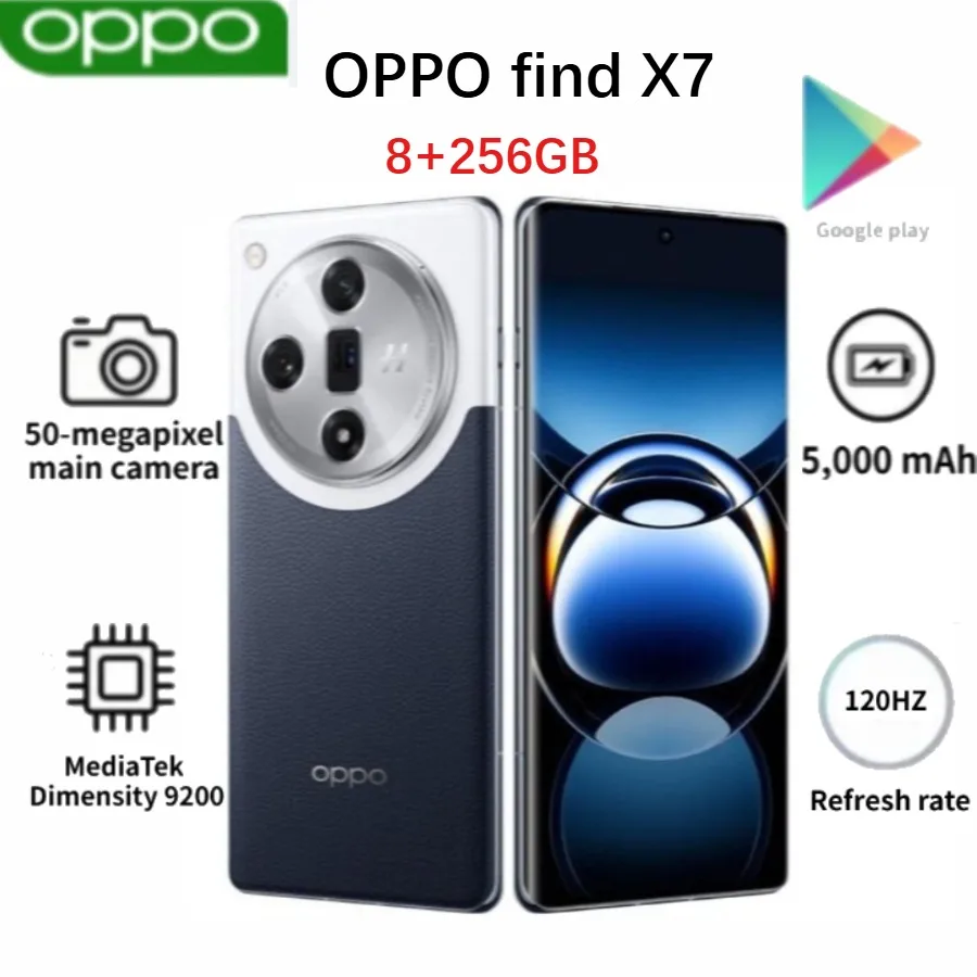 2026 Latest Model OPPO Find X7 5G 8+256GB Smartphone, Global Version,50mp pixels, large capacity 5000 battery