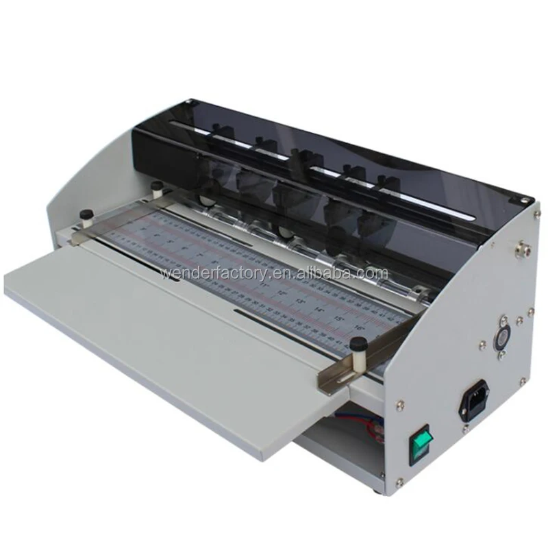 Desktop  Perforating Machine With Cutting Tool 470mm/18.5'' Electric Paper Creasing Machine