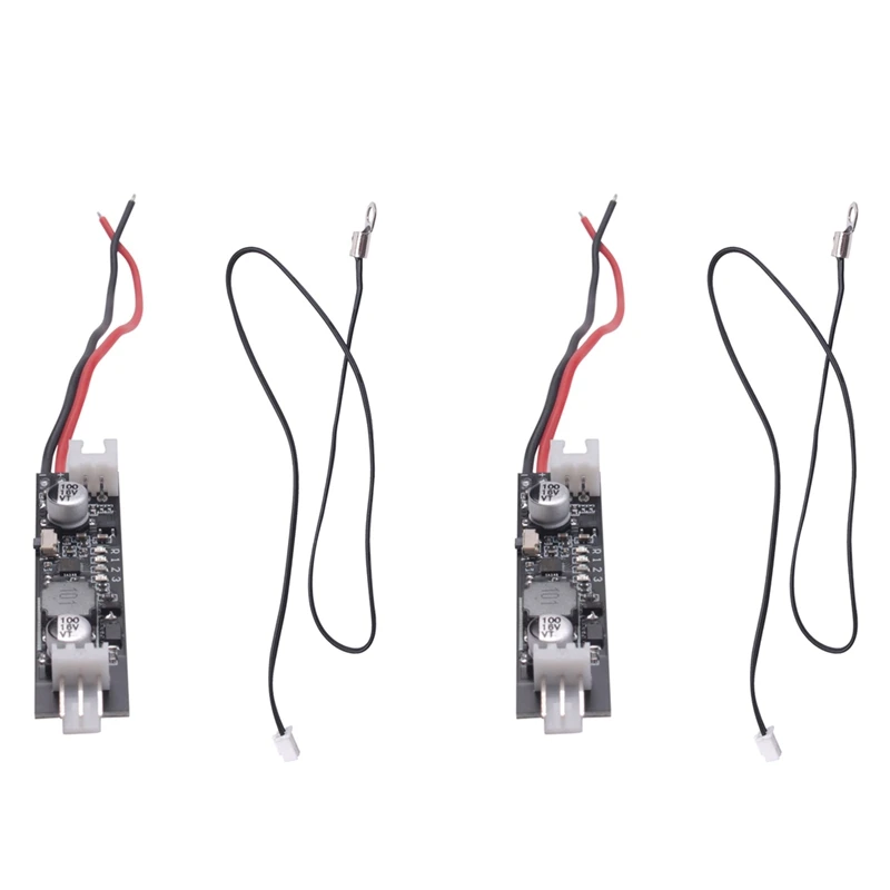 2X 2-3 Wire DC 5V 12V PWM Fan Speed Controller Governor NTC 50K Temperature Probe Sensor 40Cm Temperature Controller