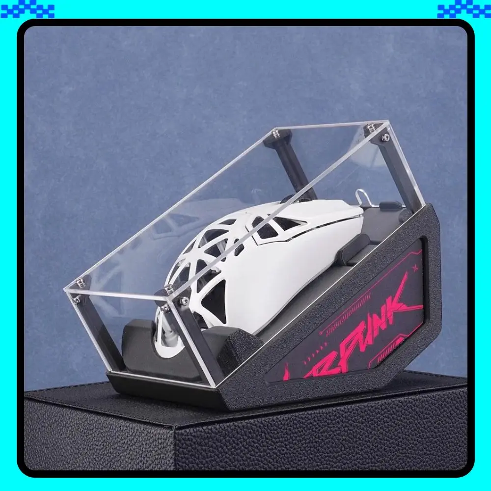 

3D Printing Mouse Display Box Dustproof Storage Transparent Acrylic Gaming E-sports Mouse Table Desktop Display Box Ornaments