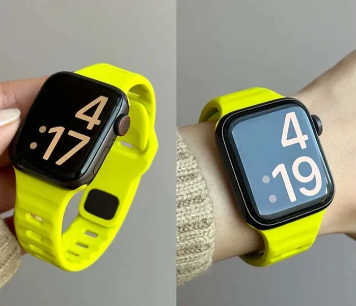 

Силиконовый ремешок для часов Apple Ultra 2 49 мм, спортивный ремешок для Iwatch Series 10 9 8 7 6 SE 46 мм 45 мм 41 мм 44 мм 42 мм Дышащий ремешок