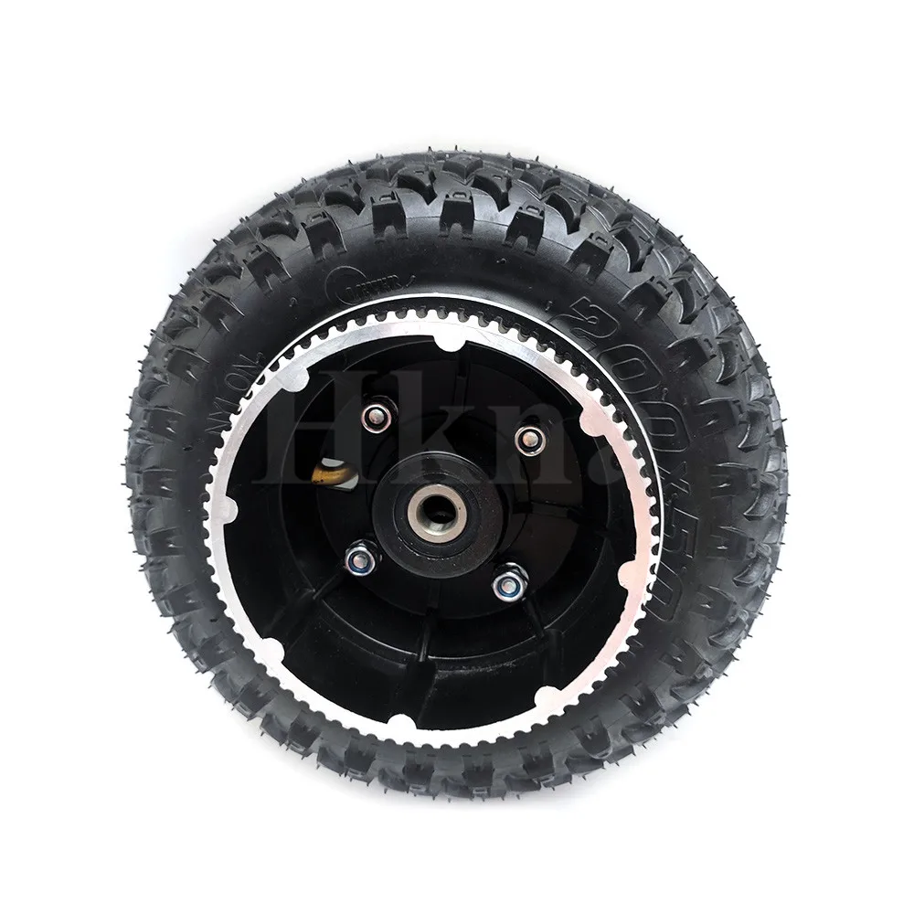 200X50 Wheel With Drive Gear 8X2 inchTire and Inner Tube for Electric Scooter Wheel Chair Truck Pneumatic Trolley Cart