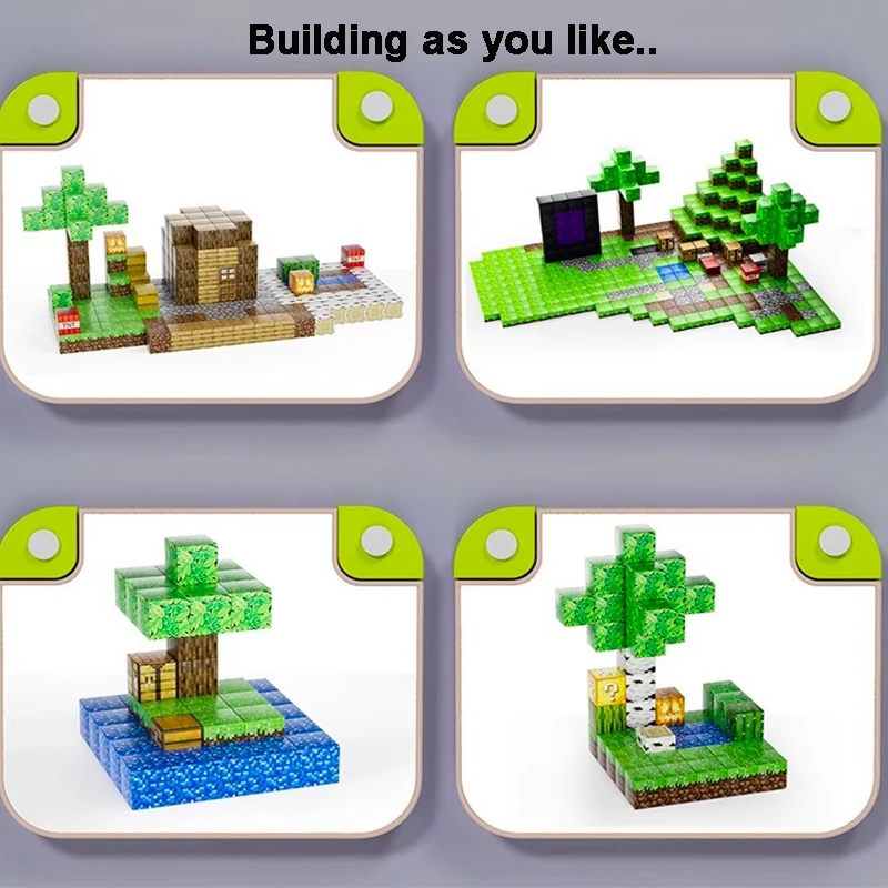 Blocs magnétiques à monter soi-même pour enfants, ensemble monde magnétique pour garçons et filles, jouets sensoriels pour tout-petits, cadeaux, jeu de jouets de Construction