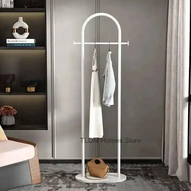 

Metal Luxury Nordic Hanger Coat Rack Floor Modern Clothing Rack Bedroom Wrought Iron Clothes Rack Stand Simple Home Furniture