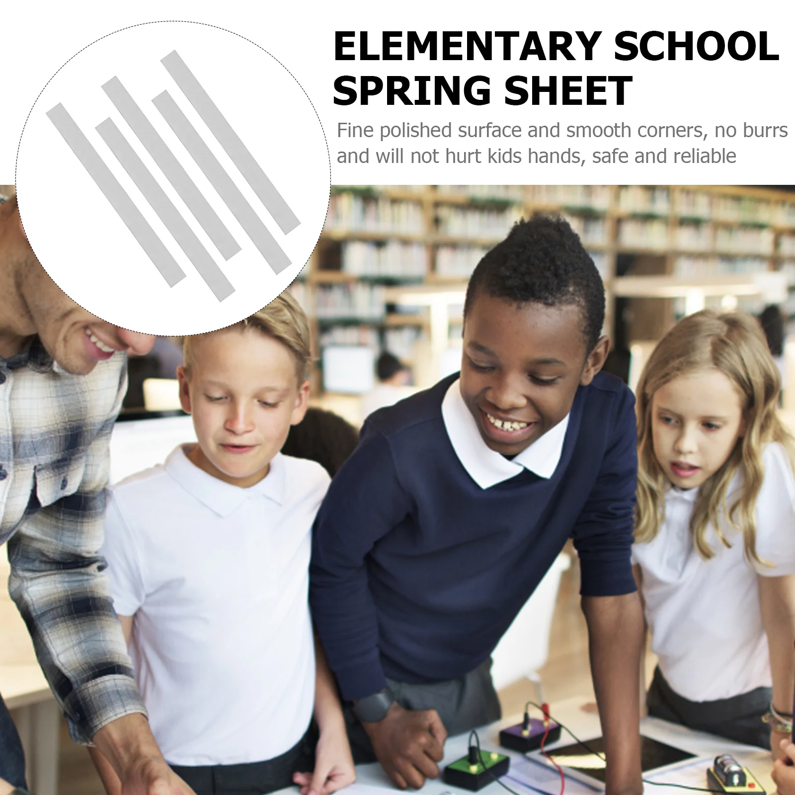 

5pcs Spring Copper Leaf Spring For Primary School Science Experiment Teaching Accessories Students Learning Tool