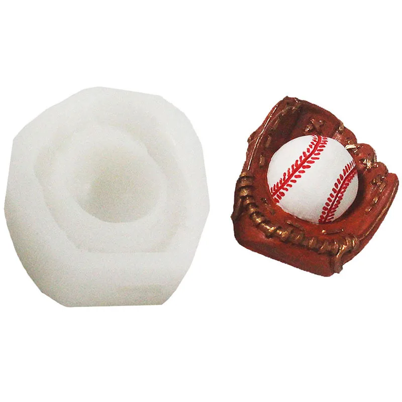 البيسبول رمي قفازات قالب من السيليكون ، لتقوم بها بنفسك ، الصابون اليدوية ، الخبز الشوكولاته #5