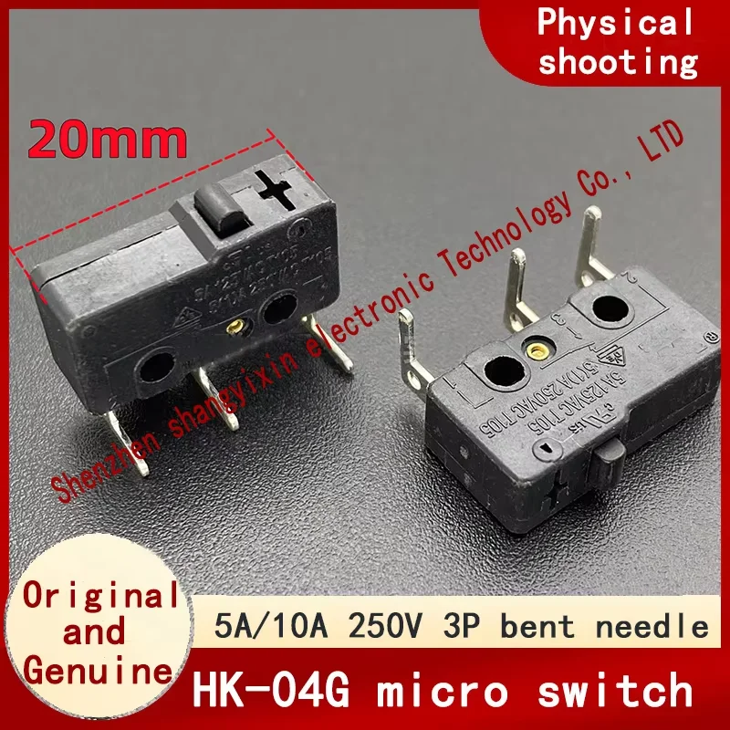 

Оригинальный подлинный телефон, средний микро-переключатель, 3 изогнутых ножек, для путешествий, Быстрая кнопка сброса, нажмите на кнопку 5A/10A 250V