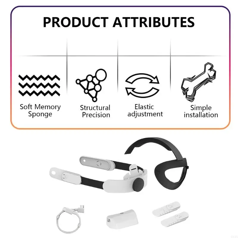 Headband for MQ 2 3 3S Gaming Head Strap Balanced Weight Distribution Q84A