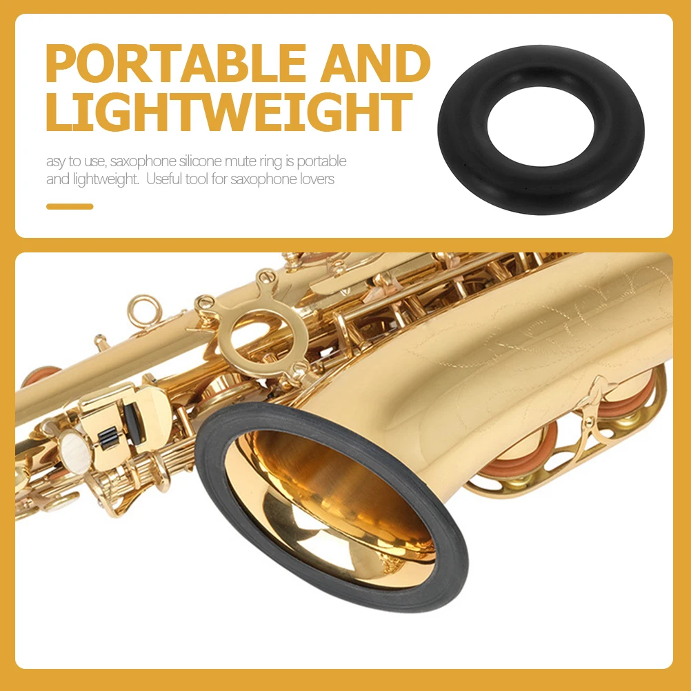 

Saxophones Mute Dampener Protective Cover Tenor Case Accessories Silica Gel Mutes