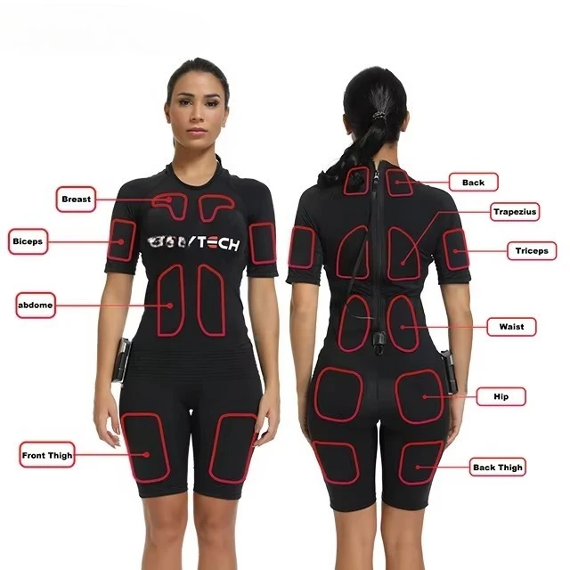 

Wireless EMS Fitness Suit Ems Training Suit Dry EMS Fitness Suit Electric Stimulator Set