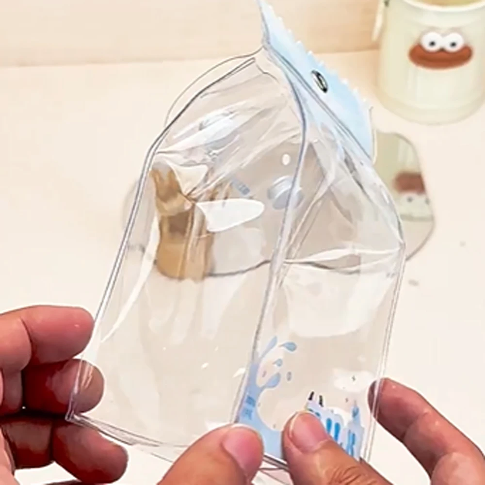 

Flower Keychain Transparent Doll Bag Clear Display Doll Storage Bag PVC Lightweight Outdoor Doll Display Bag 10cm Cotton Doll
