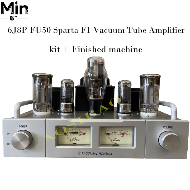 Spartan F1 8W 2.0 Channel 300B Vacuum Tube Amplifier Bluetooth 5.0 DIY Kit 6J8P FU50 Audio Amp