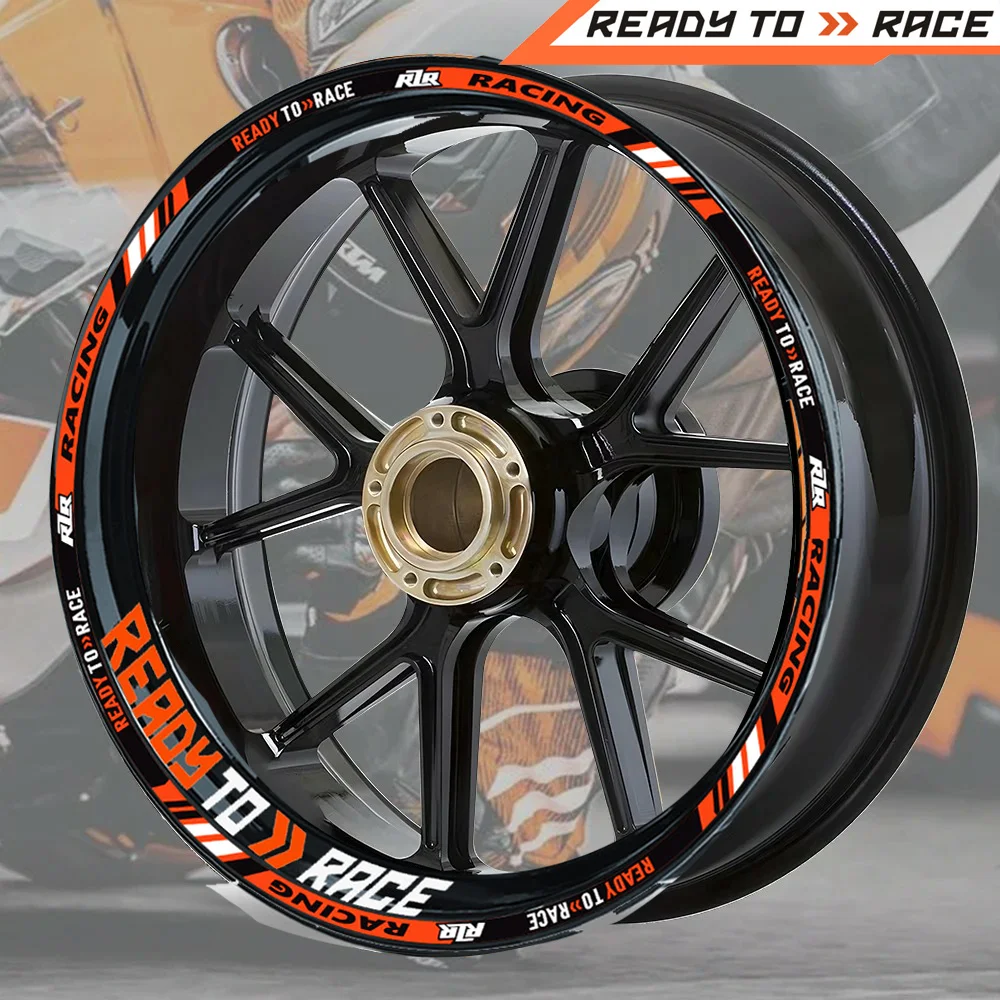 

For KTM Wheel Sticker Rim Reflective Decal Motorcycle accessories RC Super R Duke 125 200 250 390 690 790 890 990 1190 1290 2024