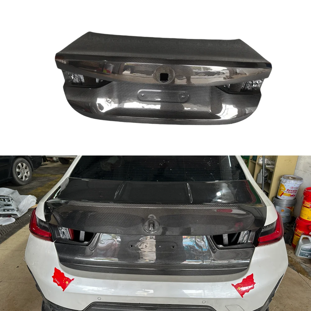 For BMW M4 G82 Upgraded C-style High-temperature Process Manufacturing, Dry Carbon Fiber Rear Trunk Lid Body Kit Customized Kit