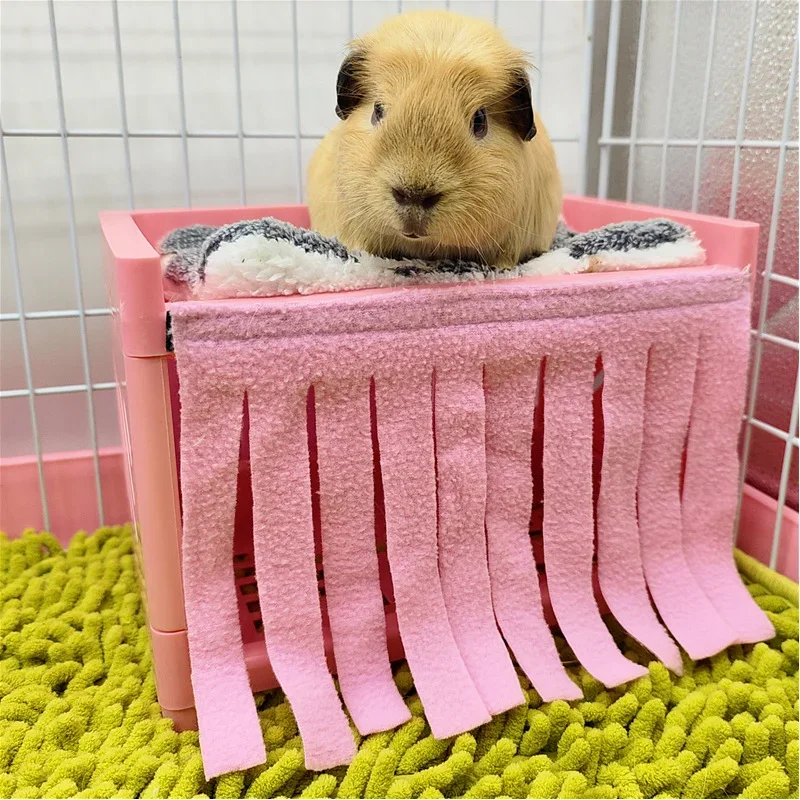 Small Pet Tent Hideout Guinea Pig Hamster Hedgehog Tassel Strip Hammock Curtain Small Animals For Guinea Pig Accessories