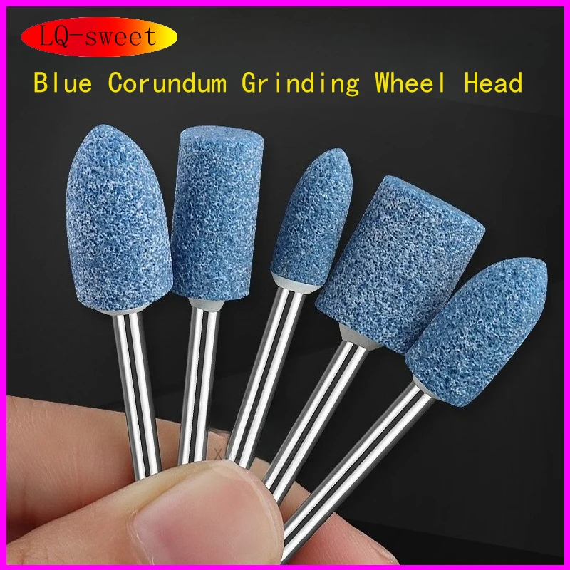 Blue Corundum Grinding Wheel Head 3mm | for Metal Rust Removal & Polishing