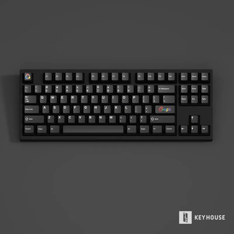 

Оригинальные колпачки для клавиш с тематикой Crush, 145 клавиш, 1,7 мм, PBT Dye Cherry Profile, черные геймерские колпачки для механической клавиатуры, подарок