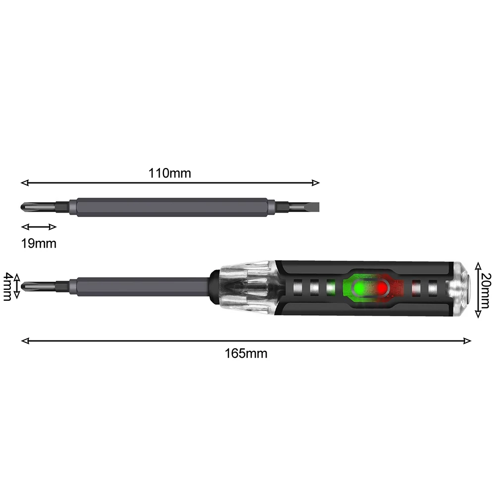 Live Wire Detection Tool with Built-in Screwdriver Function for Electricians Needing Accurate Neutral and Live Identification